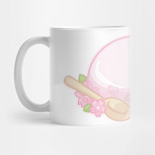 Cherry Blossom Raindrop Cake Mug